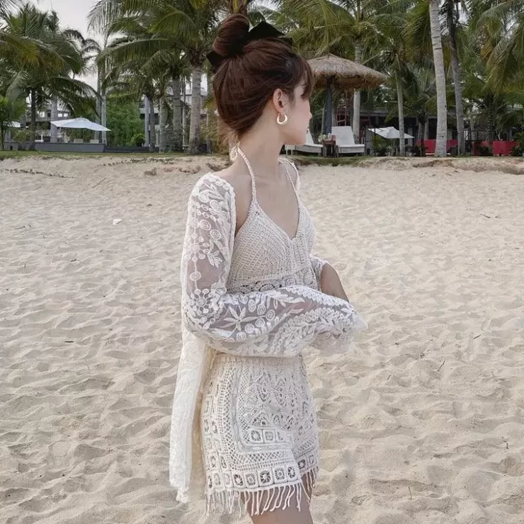 Summer Co-Ords | Shorts Co-Ord Sets^Alamode By Akanksha Amy 3 Piece Coord Set - Resortwear Set