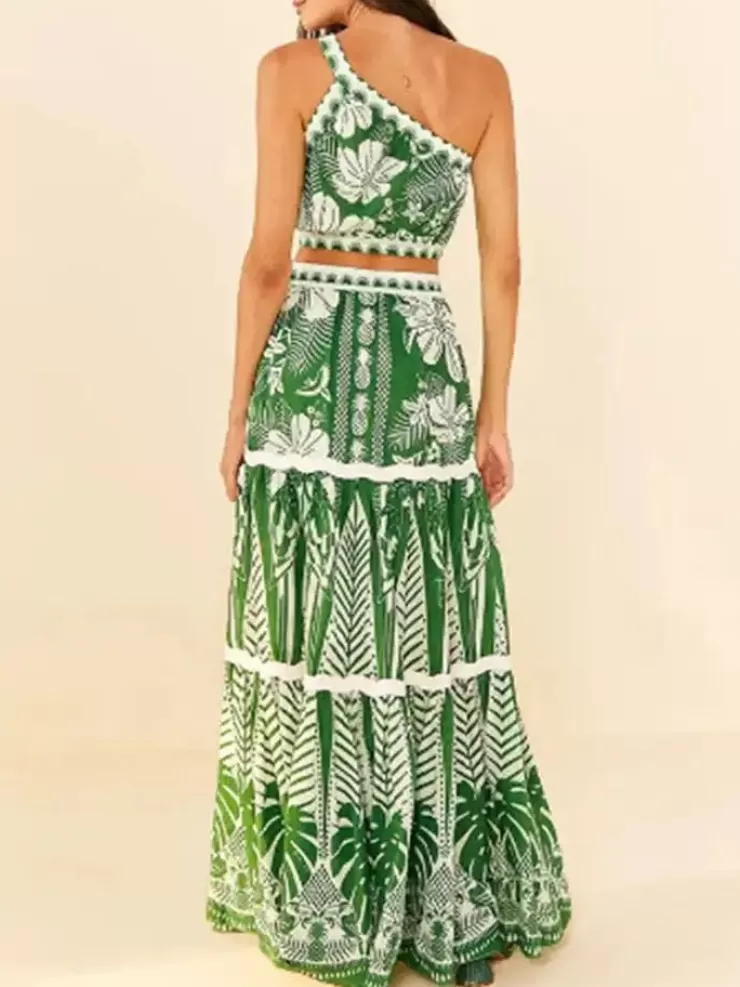 3 Piece Swimsuits | Bikinis^Alamode By Akanksha Athens Summer Bikini Set With Skirt - Resortwear