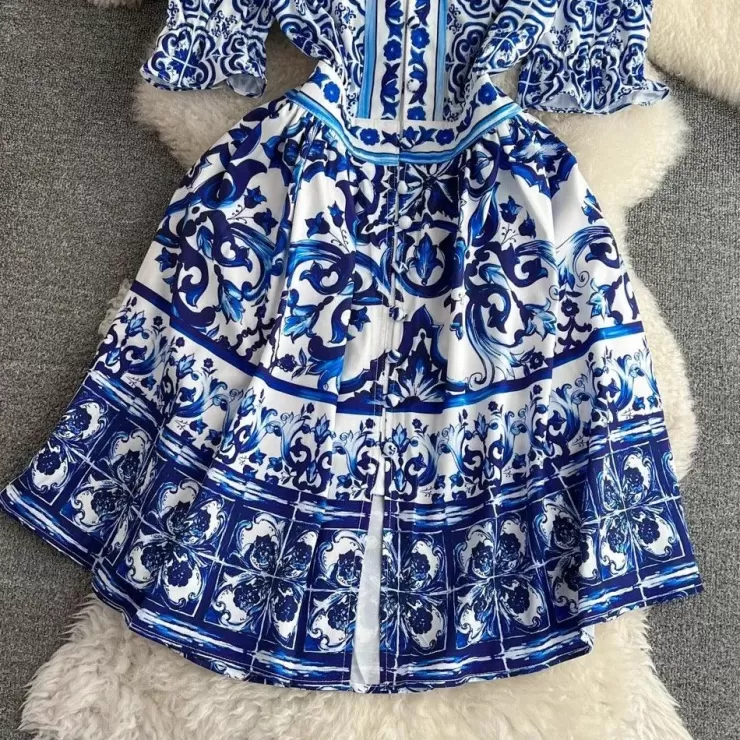 Pink Dresses | Skater Dresses^Alamode By Akanksha Bologna Porcelain Summer Vintage Dress
