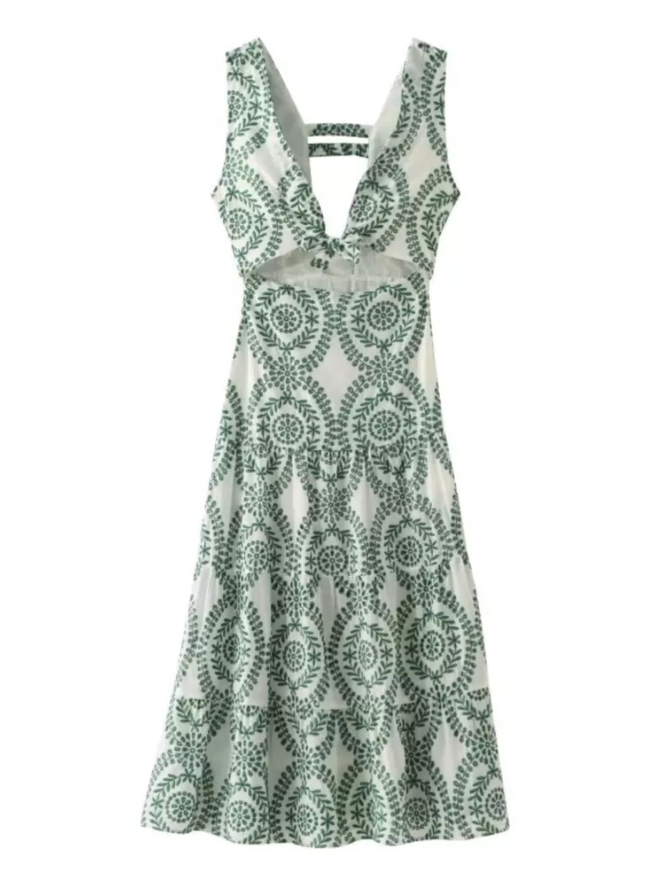 Floral Co-Ord Sets | Summer Dresses^Alamode By Akanksha Grekko Vintage Summer Midi Dress