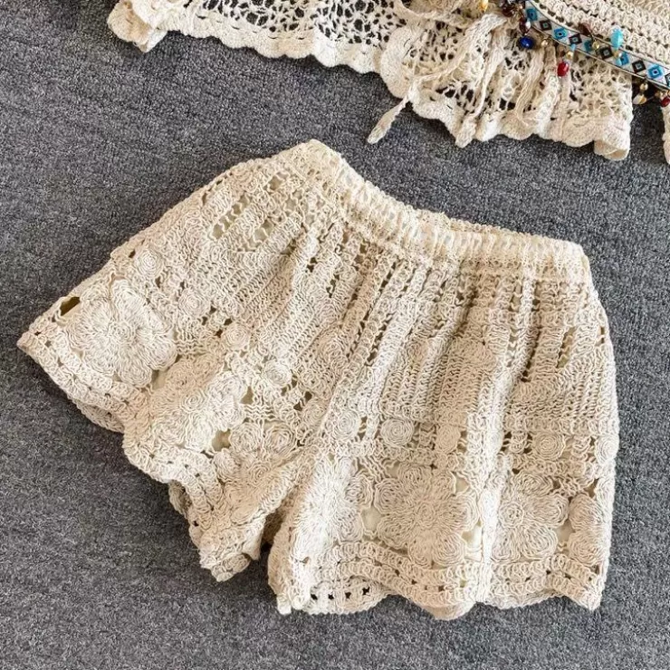 Summer Co-Ords | Shorts Co-Ord Sets^Alamode By Akanksha Jules 3 Piece Coord Set - Resortwear Set