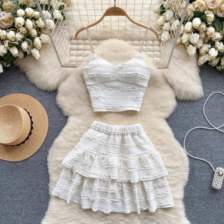 Co-Ords | Summer Co-Ords^Alamode By Akanksha Raina 2 Piece Summer Coord Set - Resortwear