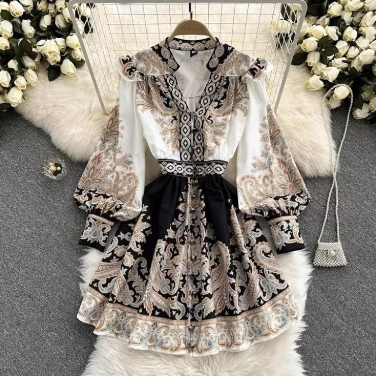Skater Dresses | Vintage Dresses^Alamode By Akanksha Santorini Vintage Dress