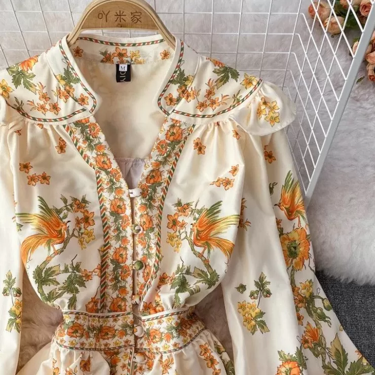 Pink Dresses | Yellow Dresses^Alamode By Akanksha Sunshine Summer Vintage Dress In Yellow