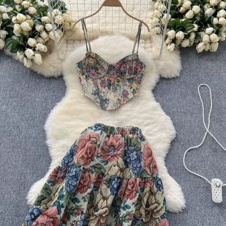 Co-Ords | Summer Co-Ords^Alamode By Akanksha Taisiya Vintage Coord Set