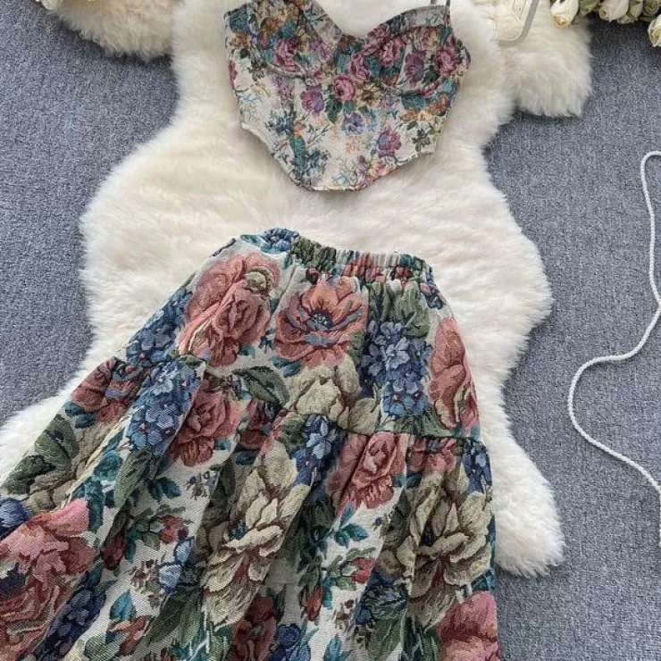 Co-Ords | Summer Co-Ords^Alamode By Akanksha Taisiya Vintage Coord Set