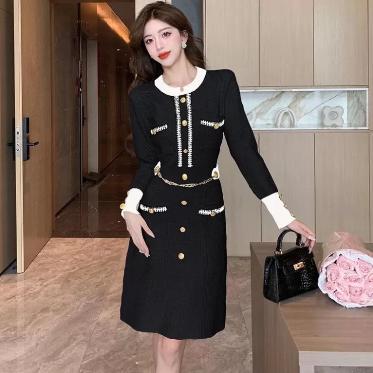 Black Dresses | Winter Dresses^Alamode By Akanksha Terra Vintage Woolen Dress