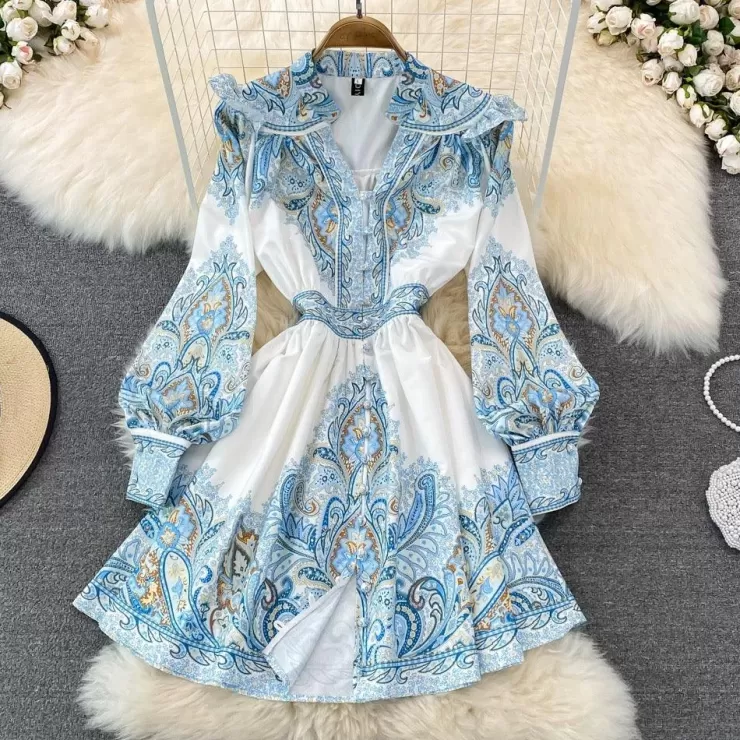 Blue Dresses | Pink Dresses^Alamode By Akanksha Verona Summer Vintage Dress
