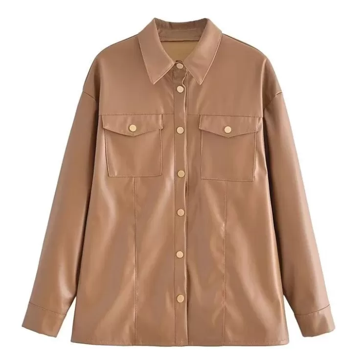 Winter Wear | Jackets And Coats^Alamode By Akanksha Vintage PU Leather Jacket